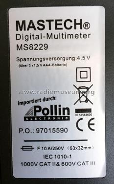 Digital Multimeter MS8229; Precision Mastech (ID = 2414044) Equipment