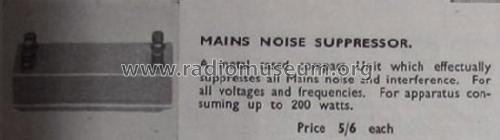 Mains Noise Suppressor ; Premier Radio Co. (ID = 1767398) Diversos