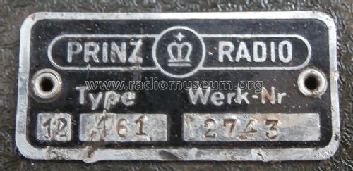 461; Prinz-Radio; (ID = 1698219) Car Radio