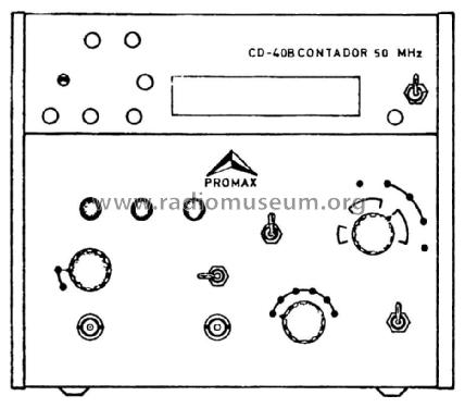 Contador Frecuencímetro CD-40-B; Promax; Barcelona (ID = 1344894) Equipment