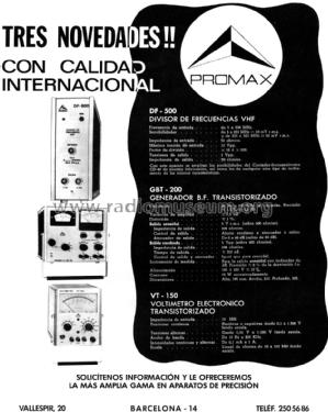 Divisor de Frecuencias DF-500 ; Promax; Barcelona (ID = 1344394) Equipment