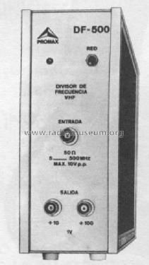 Divisor de Frecuencias DF-500 ; Promax; Barcelona (ID = 762833) Equipment