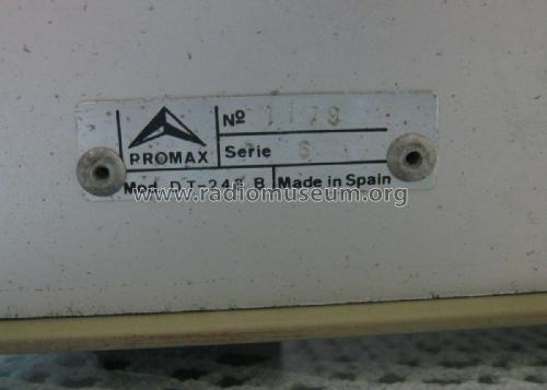 Osciloscopio DT-248 B; Promax; Barcelona (ID = 2248621) Equipment