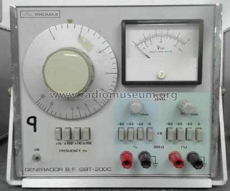 Generador BF GBT-200-C; Promax; Barcelona (ID = 2683586) Equipment