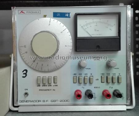 Generador BF GBT-200-C; Promax; Barcelona (ID = 2683590) Equipment