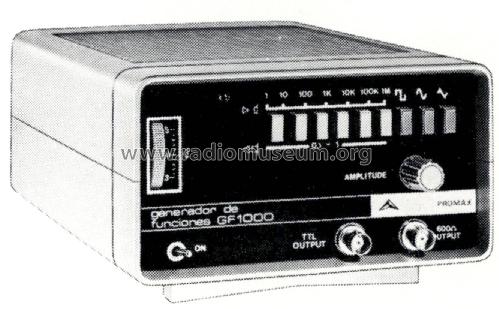 Generador de Funciones GF-1000; Promax; Barcelona (ID = 2249525) Equipment