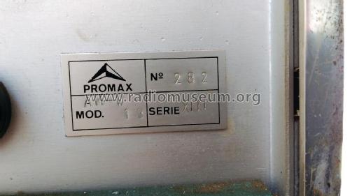 Generador RF AM/W-13; Promax; Barcelona (ID = 1997827) Equipment