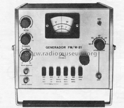 Generador RF Vobulador FM FM/W-21; Promax; Barcelona (ID = 748847) Equipment