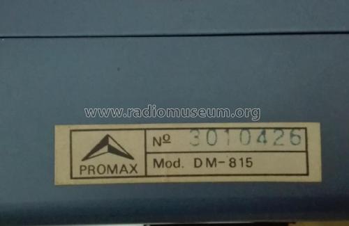 Medidor por Absorción - Dip Meter DM-815; Promax; Barcelona (ID = 2683618) Equipment