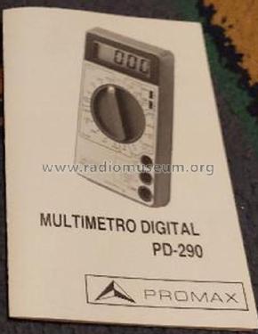 Multímetro Digital PD-290; Promax; Barcelona (ID = 2887724) Equipment
