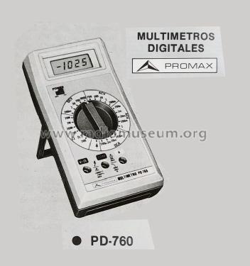 Multímetro digital PD-760; Promax; Barcelona (ID = 2550694) Equipment