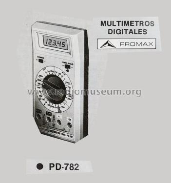 Multímetro digital PD-782; Promax; Barcelona (ID = 2550696) Equipment