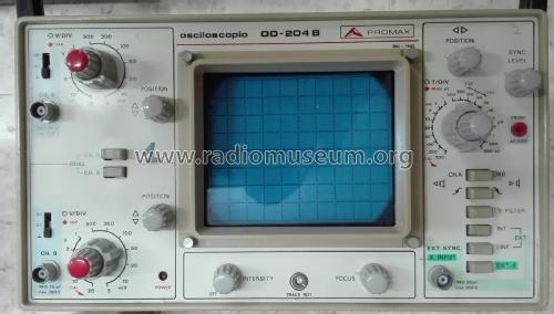 Osciloscopio OD-204-B; Promax; Barcelona (ID = 2683580) Equipment