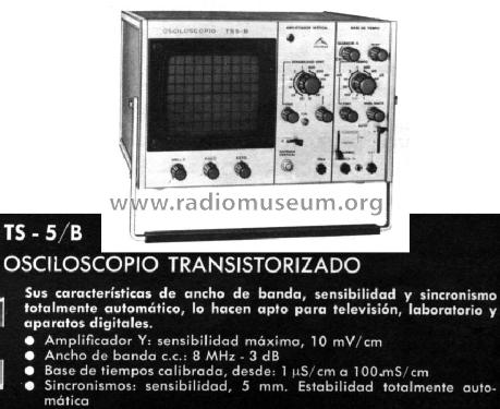 Osciloscopio TS-5/B; Promax; Barcelona (ID = 750489) Ausrüstung