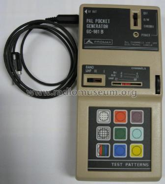 Pal Pocket Generator GC-981B; Promax; Barcelona (ID = 859566) Equipment