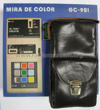 Pal Pocket Generator GC-981B; Promax; Barcelona (ID = 859567) Equipment