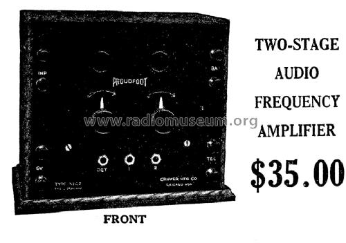 Two-Stage Amplifier ; Proudfoot, G.M.; (ID = 983293) Ampl/Mixer