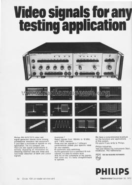 Blanking Mixer PM 5572; PTV, Philips TV Test (ID = 1991521) Equipment