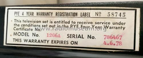12G-6A; Pye Industries Ltd (ID = 2578115) Television