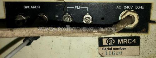 AM/FM/MPX Radio Stereo Player/Cassette MRC-4; Pye Industries Ltd (ID = 2792421) Radio