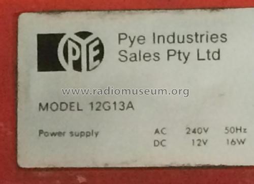 Series 12 12G13A; Pye Industries Ltd (ID = 2363876) Télévision