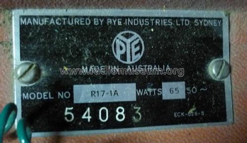 Stereo 22 Major R17-35A Ch= R17-1A; Pye Industries Ltd (ID = 2797614) Radio