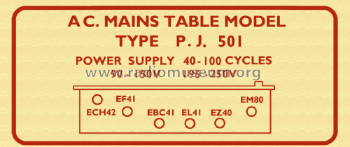 PJ 501; Pye Ireland Ltd.; (ID = 2014470) Radio