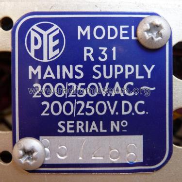 Caprice R31; Pye Ltd., Radio (ID = 1327689) Radio