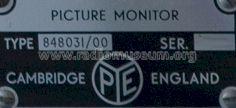 Picture Monitor 848031/00; Pye Ltd., Radio (ID = 612595) Television