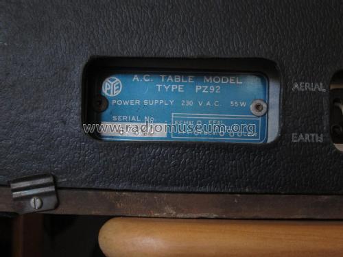 PZ92; Pye N.Z. Ltd.; Waihi (ID = 2836066) Radio