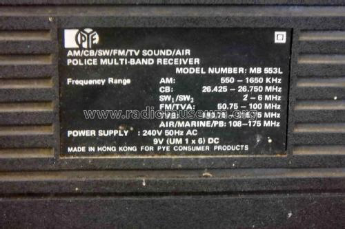 Radio Ranger Multi-Band Radio MB-553L; Pye N.Z. Ltd.; Waihi (ID = 3155225) Radio