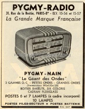 Nain ; Pygmy, Ciate-Pygmy (ID = 450874) Radio