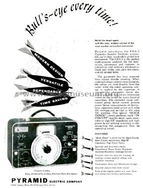 CRA-2 Capacitor-Resistor Analyzer; Pyramid Electric (ID = 2173489) Equipment