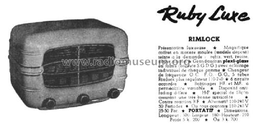 Ruby Luxe ; Pyrus-Télémonde, Éts (ID = 1673890) Radio