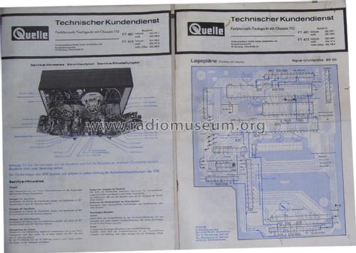 FT 472 Ch= Telefunken 712; QUELLE GmbH (ID = 1791699) Televisión