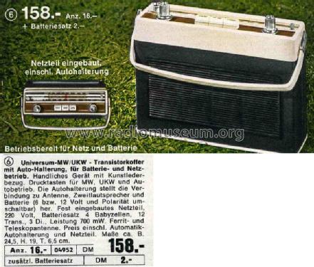Universum FX-27CQ Best. Nr. 04952; QUELLE GmbH (ID = 589602) Radio