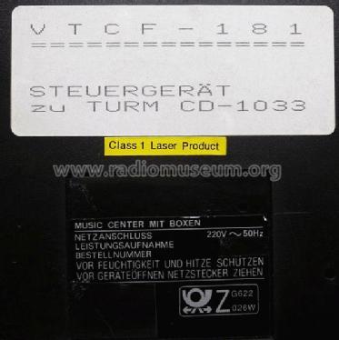 Compact Disc 2 Band Radio Stereo Double Cassette VTCF-181; QUELLE GmbH (ID = 2034460) Radio