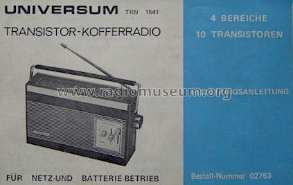 Kofferradio - 4 Band TRN1541, Best. Nr. 02763; QUELLE GmbH (ID = 1051408) Radio