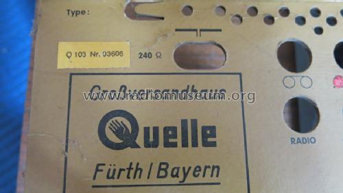 Nova Q 100 Ch= Q103 - 03606; QUELLE GmbH (ID = 1708661) Radio