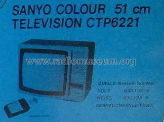 Sanyo Colour 51 cm CTP6221; QUELLE GmbH (ID = 1768394) Television