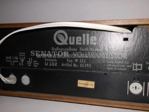 Senator Volltransistor W323 Artikel Nr. 05793; QUELLE GmbH (ID = 1799353) Radio
