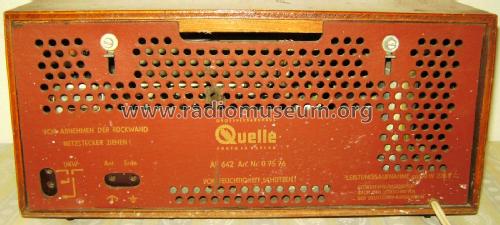 Simonetta-4-Wellen-Super AF642 Art. Nr. 07576; QUELLE GmbH (ID = 2503625) Radio