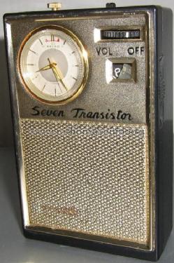 7 / Sieben / Seven Transistor Uhrenradio C75 Art. Nr. 09248; QUELLE GmbH (ID = 330606) Radio