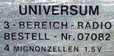 Universum 07082; QUELLE GmbH (ID = 685584) Radio
