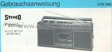 Universum 2 Band Radio Recorder CTR 1082 ; QUELLE GmbH (ID = 499628) Radio