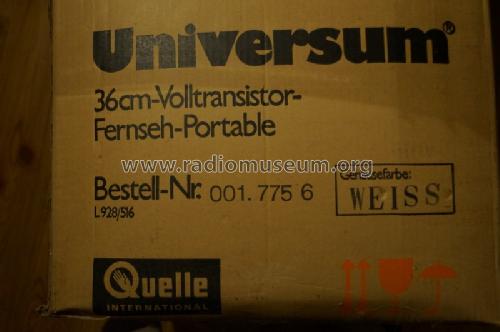 Universum 36 cm-Fernseh-Koffer SK 2732 - Bestell Nr. 001.775 6 - 001.776 4; QUELLE GmbH (ID = 1633959) Television