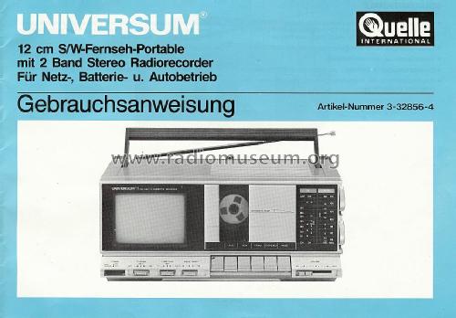 Universum 3-32856-4; QUELLE GmbH (ID = 592835) TV Radio
