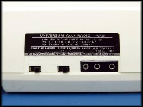 Universum Clock Radio W2720 Best. Nr. 000.283-2; QUELLE GmbH (ID = 783675) Radio