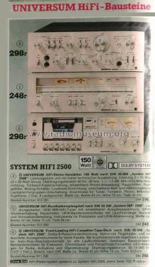 Universum Dynamic's System HiFi 2500 Bestell-No.: 012.391; QUELLE GmbH (ID = 1815325) Verst/Mix