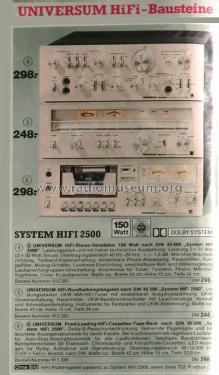 Universum Dynamic's System HiFi 2500 T3296 ; QUELLE GmbH (ID = 1815327) Radio